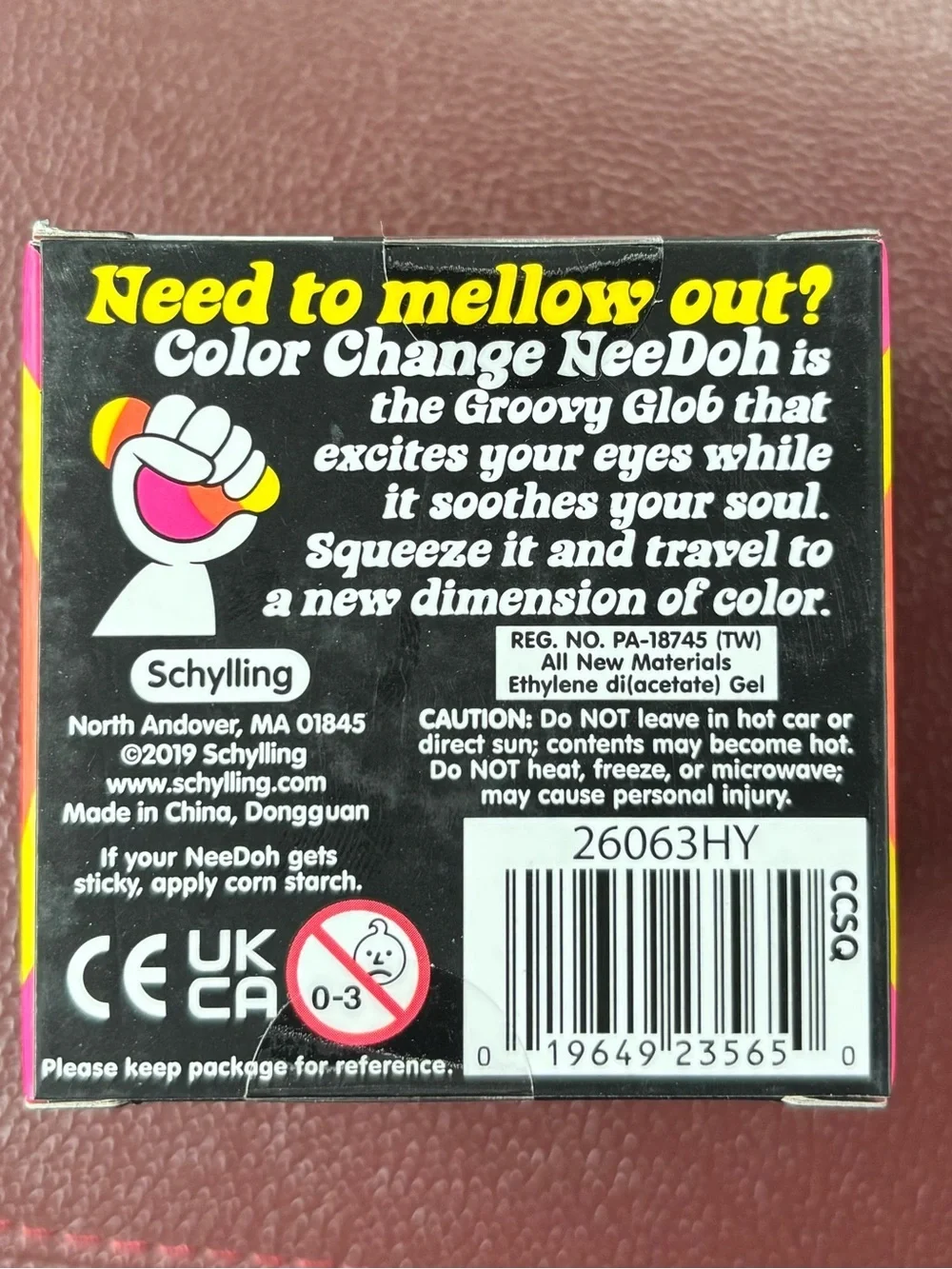 NeeDoh Color Change New in Box- Yellow